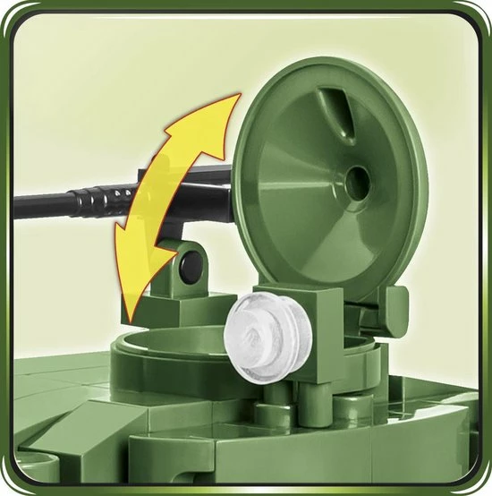 COBI M24 Chaffee 2543 - Constructiespeelgoed - Bouwpakket - Tank - Oorlog 3 COBI M24 Chaffee 2543 - Constructiespeelgoed - Bouwpakket - Tank - Oorlog - Afbeelding 3