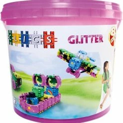 bouwsets Winkel 19 Clics Bouwblokken– DUURZAAM SPEELGOED Gemaakt Van GERECYCLEERDE Kunststof- Glitter Bouwset 8 In 1 - Speelgoed 4,5,6,7,8 Jaar Jongens En Meisjes- Educatief Speelgoed- Montessori Speelgoed- Constructie Speelgoed