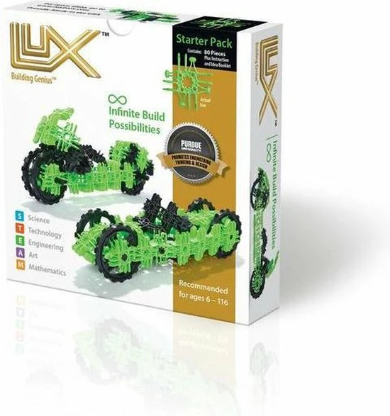 Lux Blox - Starter Pack 2-1 80 Pc Klik Bouwblokken - Build & Play 1 Lux Blox - Starter Pack 2-1 80 Pc Klik Bouwblokken - Build & Play