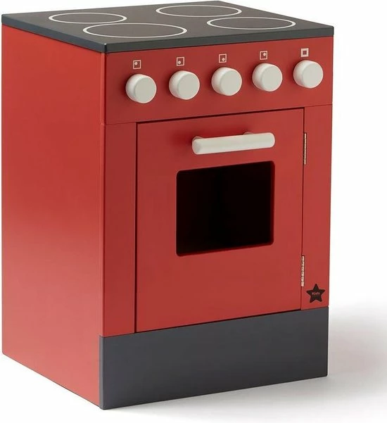 Kids Concept Houten Oven - Rood 4 Kids Concept Houten Oven - Rood - Afbeelding 4