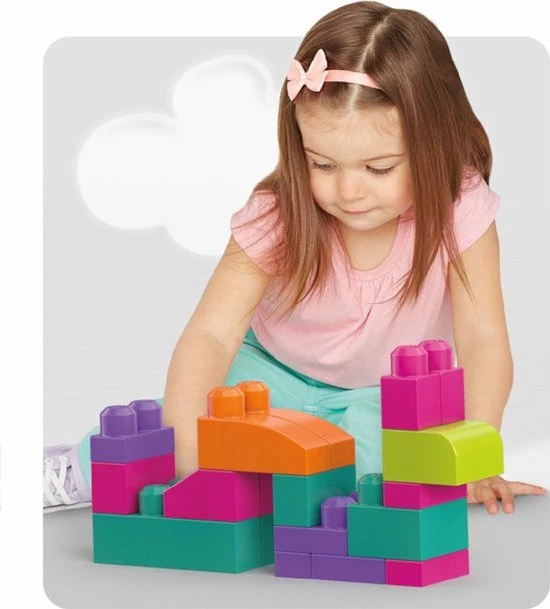 Mega Bloks First Builders 60 Maxi Blokken Met Tas Roze - Constructiespeelgoed 14 Mega Bloks First Builders 60 Maxi Blokken Met Tas Roze - Constructiespeelgoed - Afbeelding 14