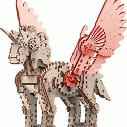 Mr. PlayWood Bouwpakket Eenhoorn Klein Mechanisch- Hout 20 Mr. PlayWood Bouwpakket Eenhoorn Klein Mechanisch- Hout -bouwsets Winkel 550x623 2