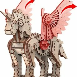 Mr. PlayWood Bouwpakket Eenhoorn Klein Mechanisch- Hout 27 Mr. PlayWood Bouwpakket Eenhoorn Klein Mechanisch- Hout -bouwsets Winkel 550x627