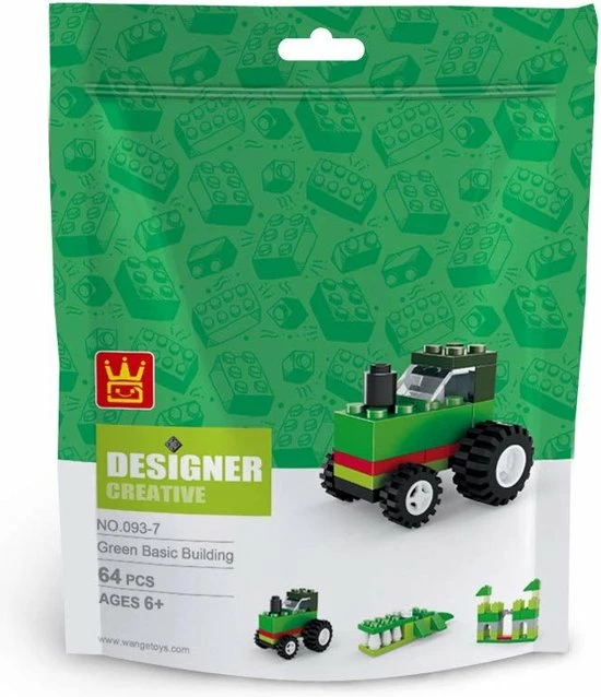 Wange Designer Creative 093-6 - Basis Constructie Tractor - Krokodil - Kasteel 2 Wange Designer Creative 093-6 - Basis Constructie Tractor - Krokodil - Kasteel - Afbeelding 2