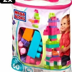 2x Mega Bloks First Builders 60 Maxi Blokken Met Tas Roze - Constructiespeelgoed -bouwsets Winkel 550x640 1