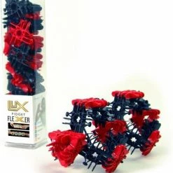 Lux Blox - Fidget Flexers - Red & Black Klik Bouwblokken - Build & Play -bouwsets Winkel 550x642 1