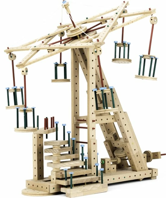 Matador Explorer 5+ 717-delig Klassik5 Houten Bouwset 4 Matador Explorer 5+ 717-delig Klassik5 Houten Bouwset - Afbeelding 4