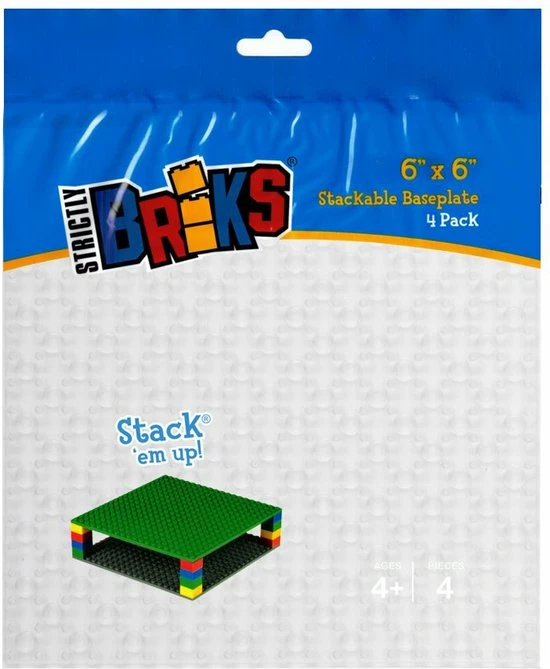 Strictly BRIKS LBP204TTC Bouwplaat 20x20 Transparant Helder Vierpak 2 Strictly BRIKS LBP204TTC Bouwplaat 20x20 Transparant Helder Vierpak - Afbeelding 2