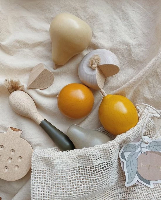 Konges Slöjd Konges Sløjd - Houten Fruit - Houten Speelgoed - Groen - 5 Konges Slöjd Konges Sløjd - Houten Fruit - Houten Speelgoed - Groen - - Afbeelding 5