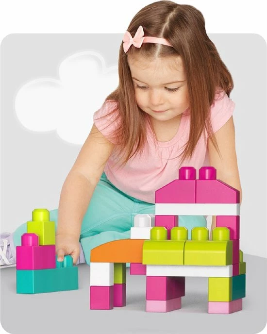 Mega Bloks First Builders 60 Maxi Blokken Met Tas Roze - Constructiespeelgoed 18 Mega Bloks First Builders 60 Maxi Blokken Met Tas Roze - Constructiespeelgoed - Afbeelding 18