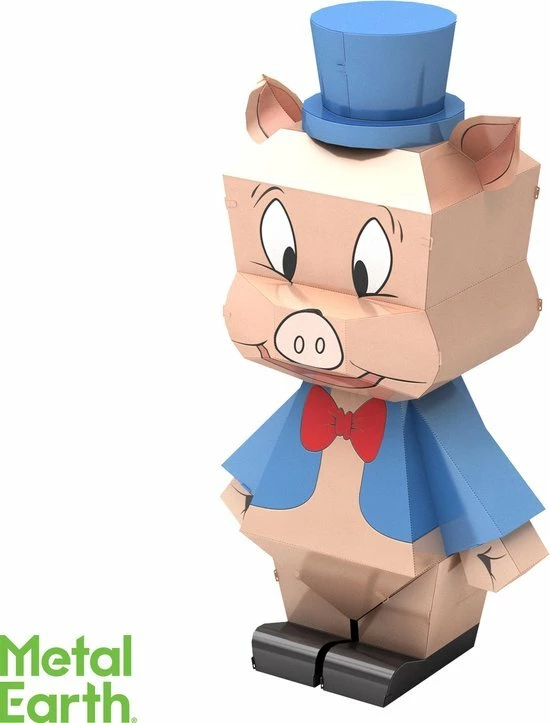 Metal Earth Legends Porky Pig Modelbouwset 2 Metal Earth Legends Porky Pig Modelbouwset - Afbeelding 2
