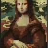 Wange Mona Lisa - Leonardo Da Vinci - Kunst - Schilderij - Pixels / Pixelart / Pixelkunst - Bouwset - 3262 Bouwsteentjes