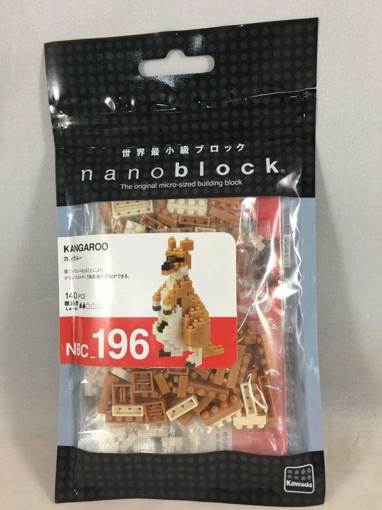 Kawada Nanoblock Kangaroo NBC-196 (kangoeroe) 2 Kawada Nanoblock Kangaroo NBC-196 (kangoeroe) - Afbeelding 2